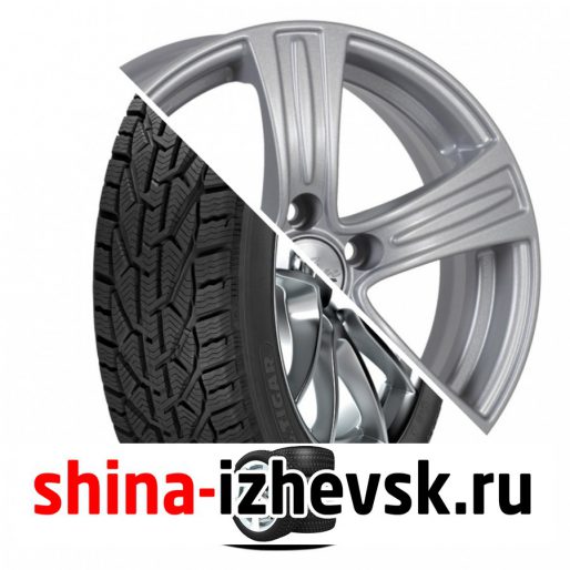 Колесо в сборе Tigar Winter 185/55 R15 T 82 + iFree S.U. 6xR15 5×108 ET43 DIA67.1 Серебристый в Ижевске